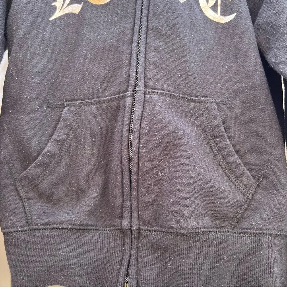 The‎ Children’s Place Black Sweatshirt  Full Zip Hoodie Size S 5/6
